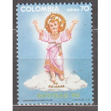 Colombia - Aereo 1990 Yvert 825 ** Mnh Navidad