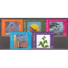 Colombia - Correo 1992 Yvert 989/90 + Aereo 854/56 ** Mnh 500 Aniversario del descubrimiento de America por Cristobal Colon - Pinturas