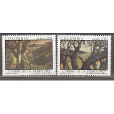 Colombia - Aereo 1992 Yvert 849/50 ** Mnh 