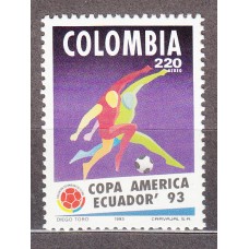 Colombia - Aereo 1992 Yvert 861 ** Mnh Copa de America Futbol - Deportes