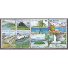 Colombia Correo 1993 Yvert 1010 + Aereo 874/80 ** Mnh Turismo