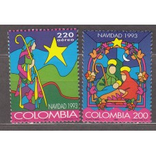 Colombia Correo 1993 Yvert 1012+Aereo 881 ** Mnh Navidad