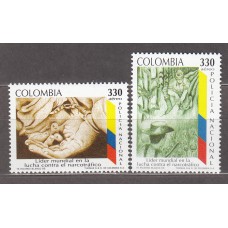 Colombia - Aereo 1995 Yvert 908/9 ** Mnh Policia Nacional
