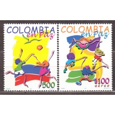 Colombia - Correo 1997 Yvert 1074+Aereo 955 ** Mnh la Colombia en Paz
