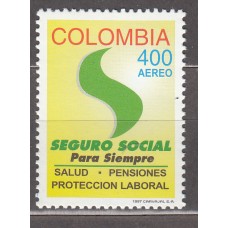 Colombia - Aereo 1997 Yvert 947 ** Mnh Seguridad Social para Todos