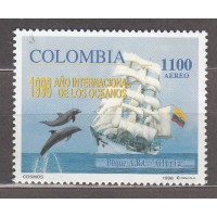 Colombia - Aereo 1998 Yvert 987 ** Mnh Barco - Velero