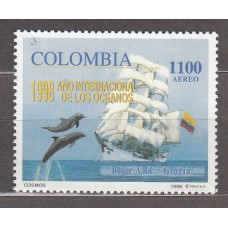 Colombia - Aereo 1998 Yvert 987 ** Mnh Barco - Velero