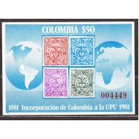 Colombia - Hojas Yvert 37 ** Mnh Filatelia - UPU