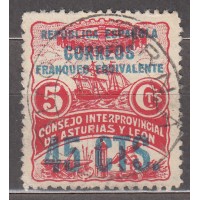 Asturias y Leon Correo 1937 Edifil 9 usado