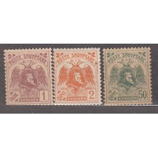 Albania Correo 1920 Yvert 106NE -110/11 */(*) Mh/mng