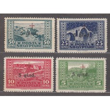 Albania Correo 1924 Yvert 136/39 ** Mnh Cruz Roja