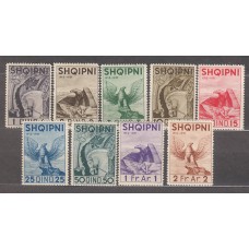 Albania Correo 1937 Yvert 232/40 * Mh Aniversario de la Independencia - Fauna - Aves