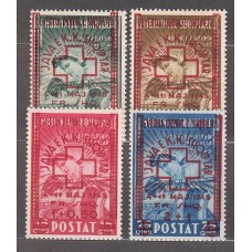 Albania Correo 1945 Yvert 326/29 ** Mnh  Cruz Roja