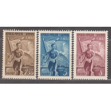 Albania Correo 1949 Yvert 398/400 ** Mnh Fiesta del Trabajo