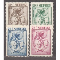 Albania Correo 1957 Yvert 482/85 ** Mnh