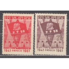 Albania Correo 1961 Yvert 560/61 ** Mnh Jovenes Comunistas