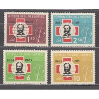 Albania Correo 1963 Yvert 604/7 ** Mnh Cruz Roja