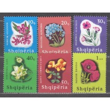 Albania Correo 1965 Yvert 803/808 ** Mnh Flores de montañas