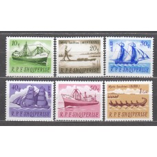 Albania Correo 1965 Yvert 825/30 ** Mnh Barcos