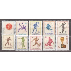 Albania Correo 1966 Yvert 860/69 ** Mnh Copa del Mundo de Fútbol - Deportes