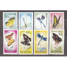 Albania Correo 1966 Yvert 872/79 ** Mnh Fauna - Mariposas