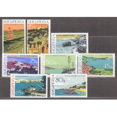 Albania Correo 1967 Yvert 985/92 ** Mnh Paisajes de Albania
