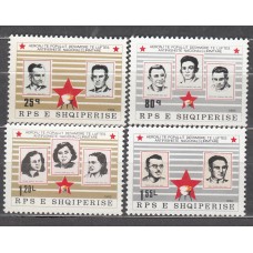 Albania Correo 1981 Yvert 1894/97 ** Mnh Heroes de la Liberación