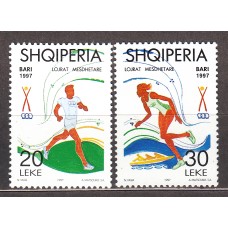 Albania Correo 1997 Yvert 2388/89 ** Mnh Juegos Mediterraneos - Deportes