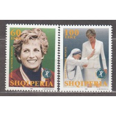Albania Correo 1998 Yvert 2426/27 ** Mnh Diana de Gales