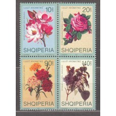 Albania Correo 2001 Yvert 2557/60 ** Mnh Flores 