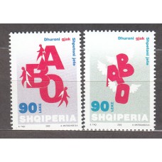Albania Correo 2002 Yvert 2632/33 ** Mnh Donación de Sangre