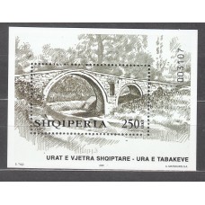 Albania Hojas 2001 Yvert 105 ** Mnh Puente