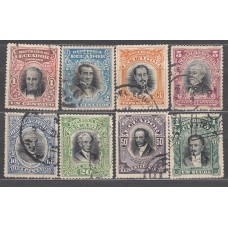Ecuador Correo 1907 Yvert 147/54 usado