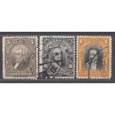 Ecuador Correo 1927-9 Yvert 250/52 usado Personajes