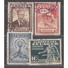 Ecuador Correo 1946 Yvert 448/51 usado 