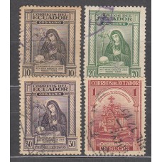 Ecuador Correo 1946 Yvert 462/65 usado