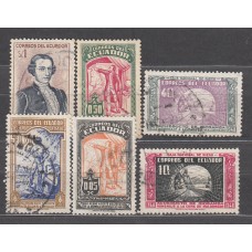 Ecuador Correo 1948 Yvert 503/508 usado 