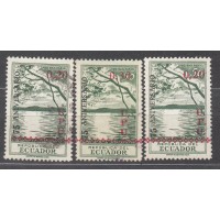 Ecuador - Correo 1949 Yvert 518/20 usado UPU