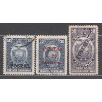 Ecuador Correo 1952 Yvert 548/50 usado