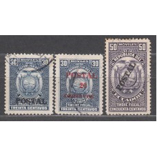 Ecuador Correo 1952 Yvert 548/50 usado