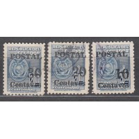 Ecuador Correo 1952 Yvert 555/57 usado