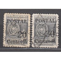 Ecuador Correo 1953 Yvert 562/63 usado