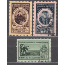 Ecuador Correo 1957 Yvert 612/14 usado