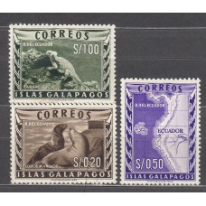 Ecuador Correo 1957 Yvert 616/18 * Mh Islas Galapagos - Fauna