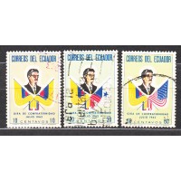 Ecuador Correo 1963 Yvert 691/93 usado