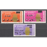 Ecuador Correo 1967 Yvert 771/73 ** Mnh Juegos Deportivos