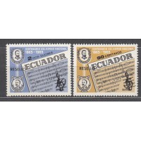 Ecuador Correo 1967 Yvert 787/88 * Mh 