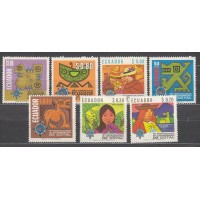 Ecuador Correo 1968 Yvert 799/805 ** Mnh Turismo