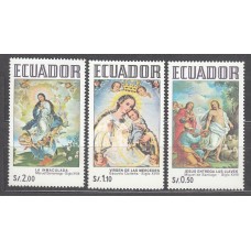 Ecuador Correo 1972 Yvert 870/72 ** Mnh Pinturas