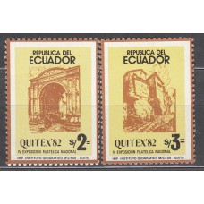 Ecuador - Correo 1982 Yvert 1021/22 ** Mnh Exposición Filatelica